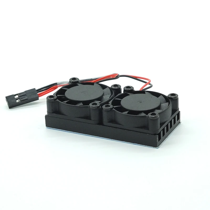 Чехол для Raspberry Pi из АБС пластика корпус с одним и двумя вентиляторами охлаждения