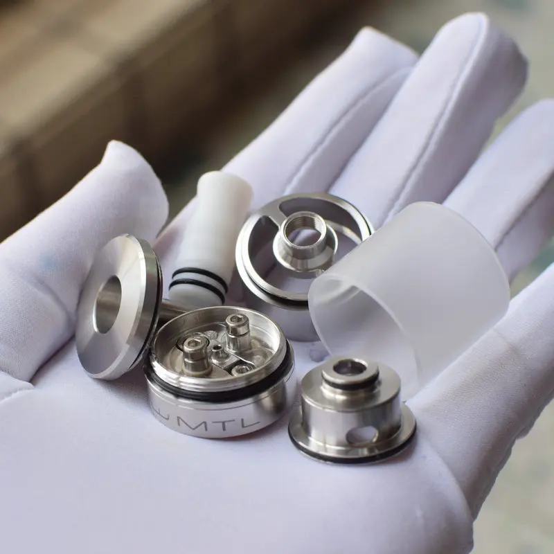 DIY RTA Dvarw MTL RTA rebuildable tank atomizer316ss с 4 шт. дополнительный воздушный поток вставка электронная сигарета Атомайзер