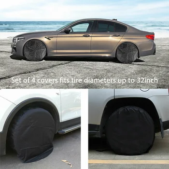 

Dustproof Tire Dust Cover Wheel 4pcs set Dia 27 to 32 Inch New High quality