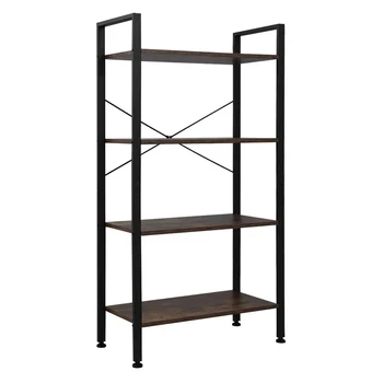 

4 Tier Bookshelf Ladder Shelf with Metal Frame Children Book Rack Bookcase for Home Furniture Small Bookshelf Storage Rack