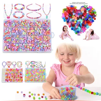 

24 Types/Box Art Bracelet Bead DIY Bracelet Accessories for Kids Children L9 #2
