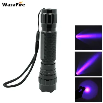 

Wasafire UV Flashlight Purple Violet Light UV Torch Lamp Powerful Led Lantern Aluminum Portable Flashlight For Currency Detector