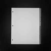Sharkbang A4 3 Holes 8 Pages 228mmx279mm PVC Transparent Notebook Spiral Binder Index Separator Page Dividers Diary Book Sticker 1