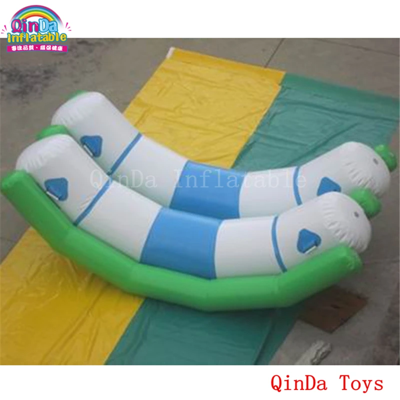 Sports Water Game Inflatable Seesaw Toys For Pool, 3M Inflatable Double Seesaw With Free Air Pump