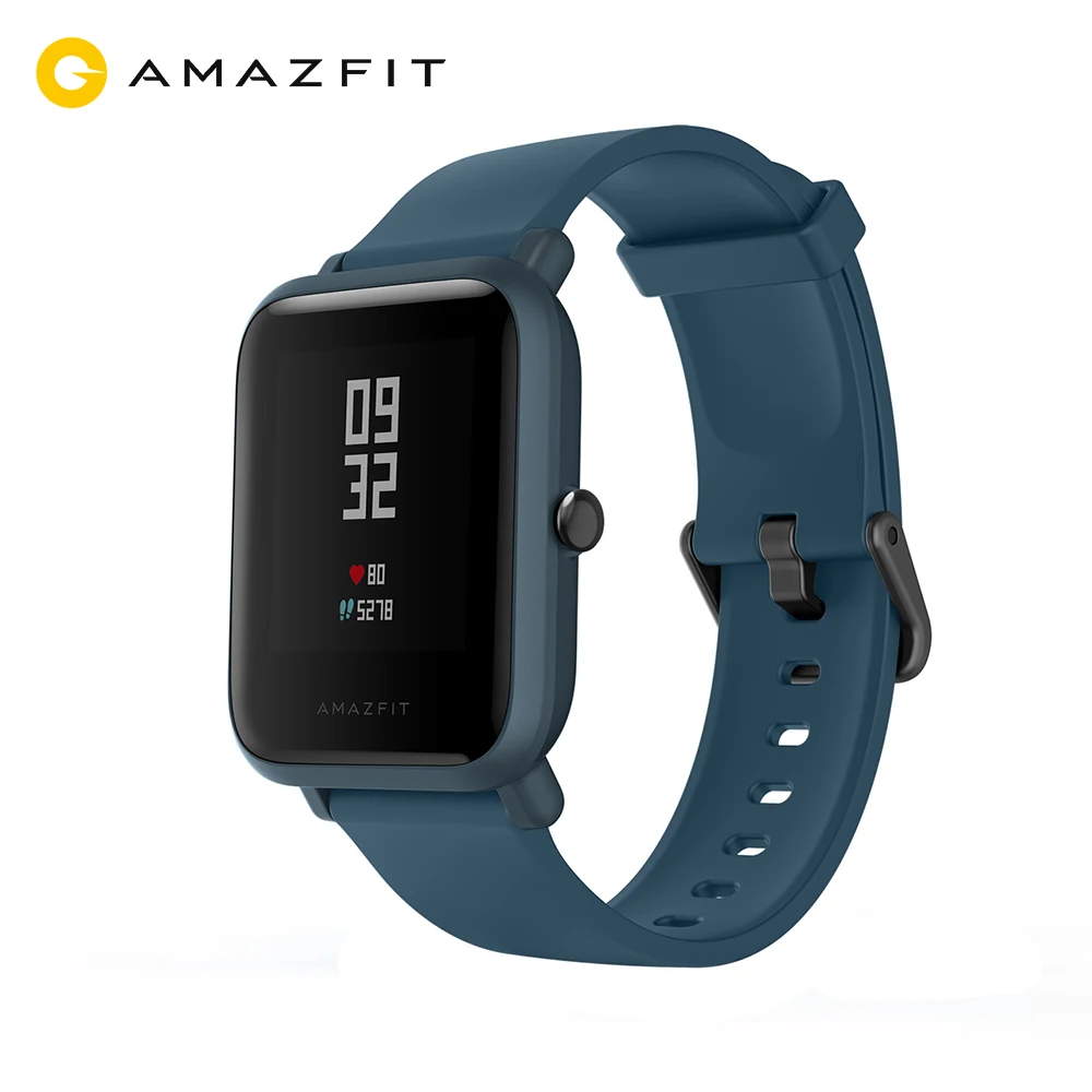 Новейший Xiaomi Huami Amazfit Bip Lite Смарт-часы водонепроницаемые фитнес-трекер для здоровья умные часы 45 дней в режиме ожидания глобальная версия - Цвет: Синий