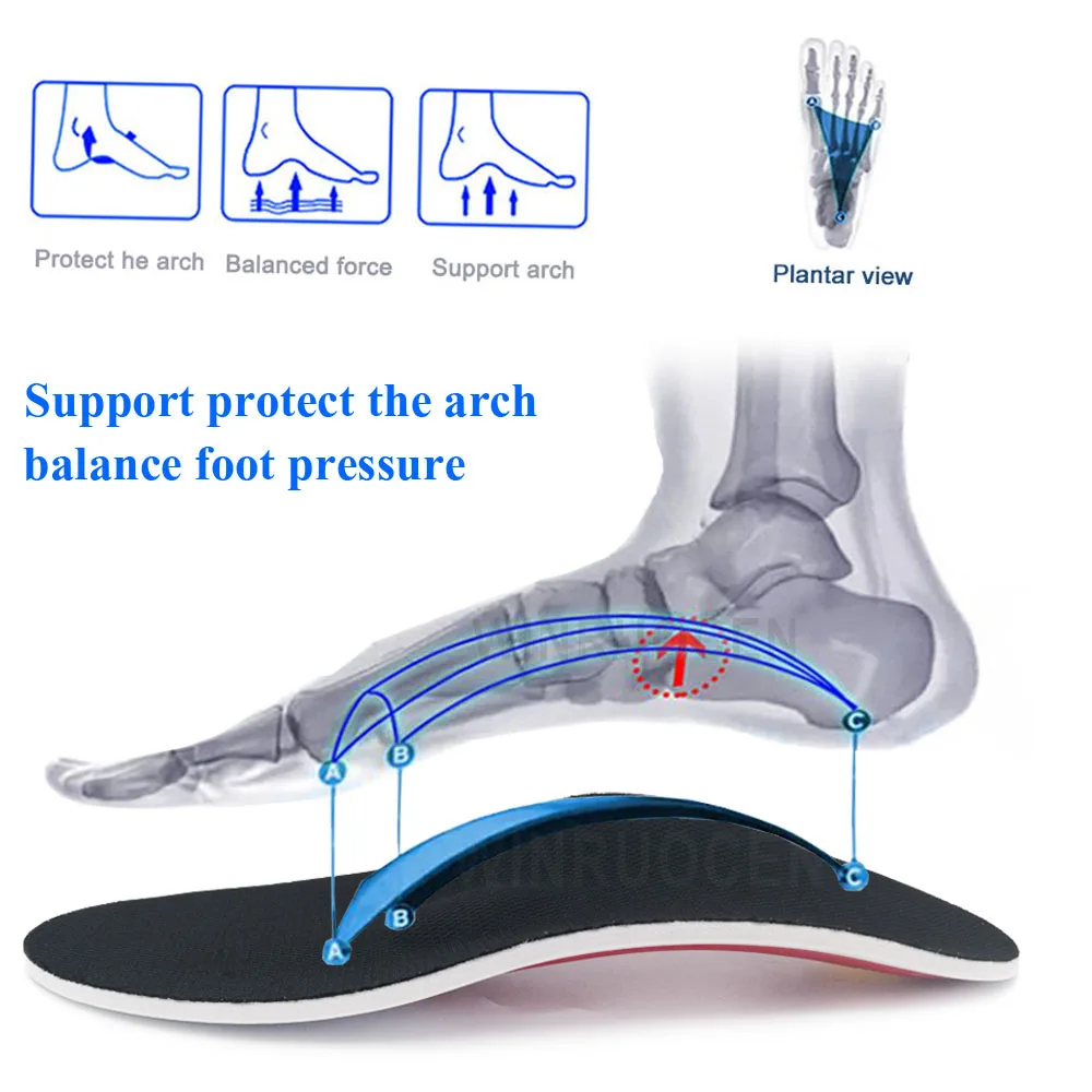 Удобные ортопедические стельки Cubitus Varus для плоской стопы ортопедические стельки для обуви вставка для поддержки свода Подушечка Для подошвенного фасциита