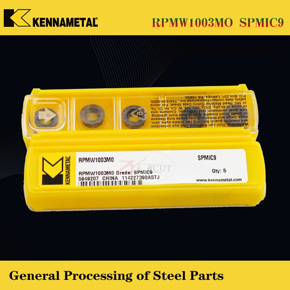 10 шт. kennametal RPMW1003MO-FS KC725M SPMIC9 KC522M KCPK30 фрезерные вставки из нержавеющей стали с высокой твердостью