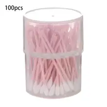 100 шт 2 в 1 инструмент для чистки ушей двойного назначения для очистки ушей креативные домашние одноразовые ватные палочки