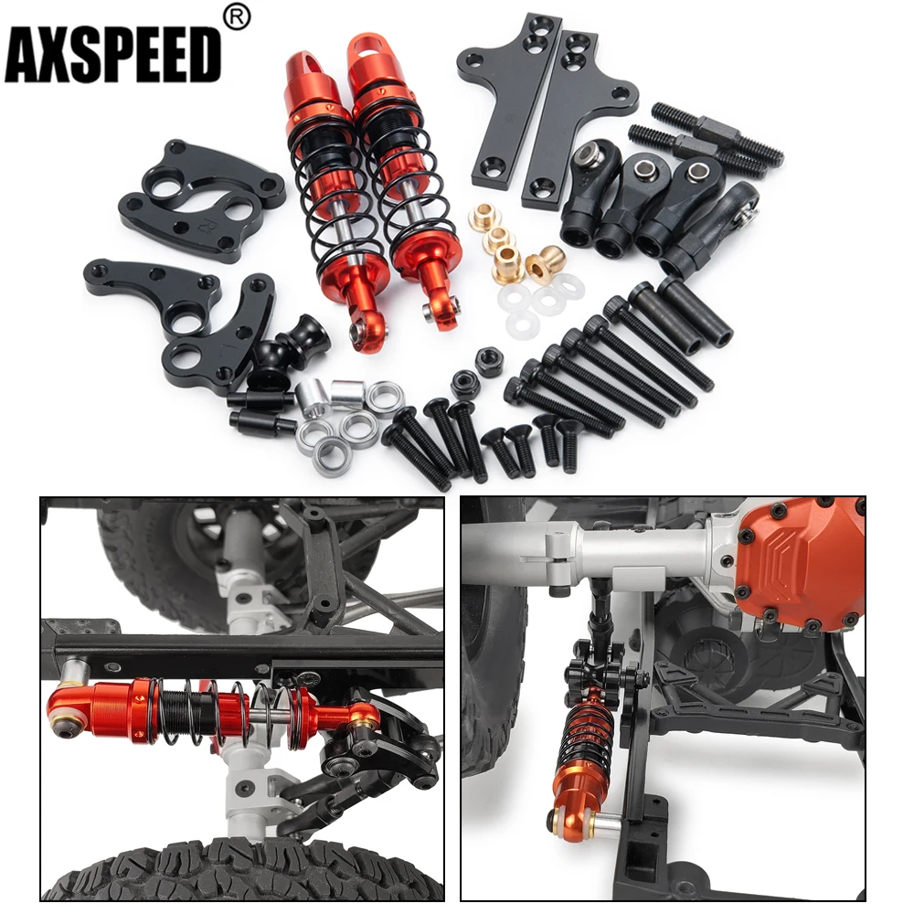 AXSPEED металлический амортизатор консольная подвеска Kit для Axial SCX10 II 90046 Traxxas TRX-4 TRX4