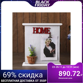 

Housekeeper wood 6 hooks "Pot with lavender" 22.5x21x6.5 cm 3556589