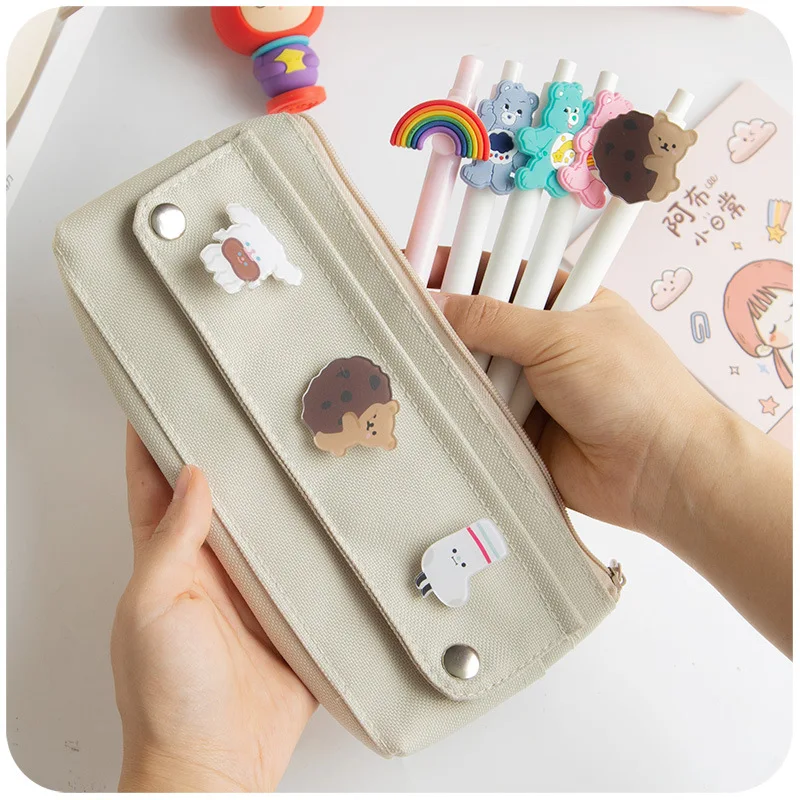 pencil case cute school supplies Salt pencilcases piorniki material escolar astuccio scuola kawaii pen pouch kalem kutusu