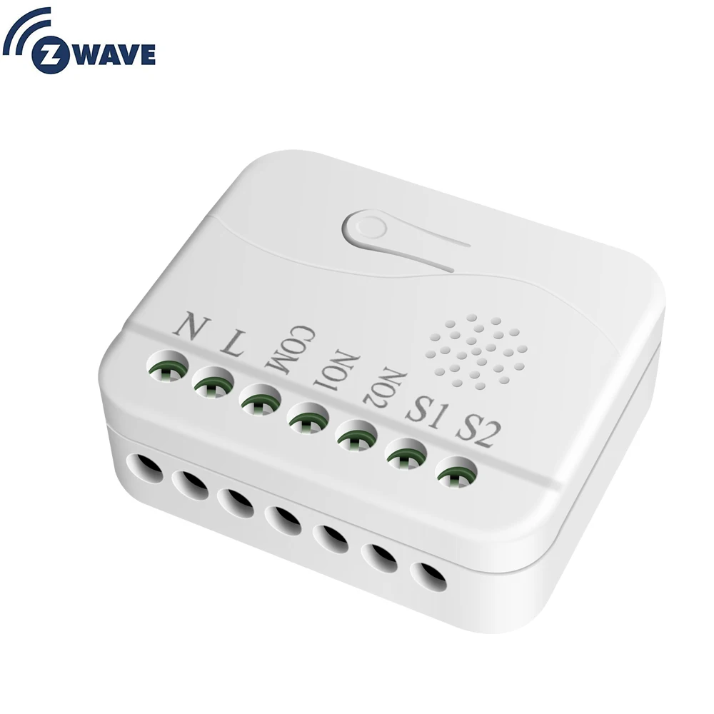 Haozee Z Wave Plus Switch ON/off Remote Control Dual Relay Module Mini Double Switch Zwave EU 868.4M