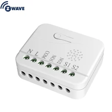 Haozee Z Wave Plus interrupteur marche/arrêt télécommande Double Module de relais Mini Double commutateur Zwave EU 868.4MHZ compatible Smartthings(China)