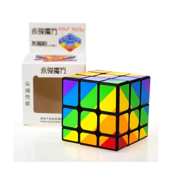 

YJ Speed Magic Cube Profession Puzzle Education Strange-shape 56mm Rainbow Color Cubes Game Children's For Magico Cubo Toys Gift
