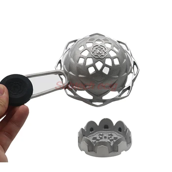 

Aluminum Alloy Lotus Hookah Charcoal Holder Chicha Shisha Narguile for tobacco hookah stove silicone Carbons Separation