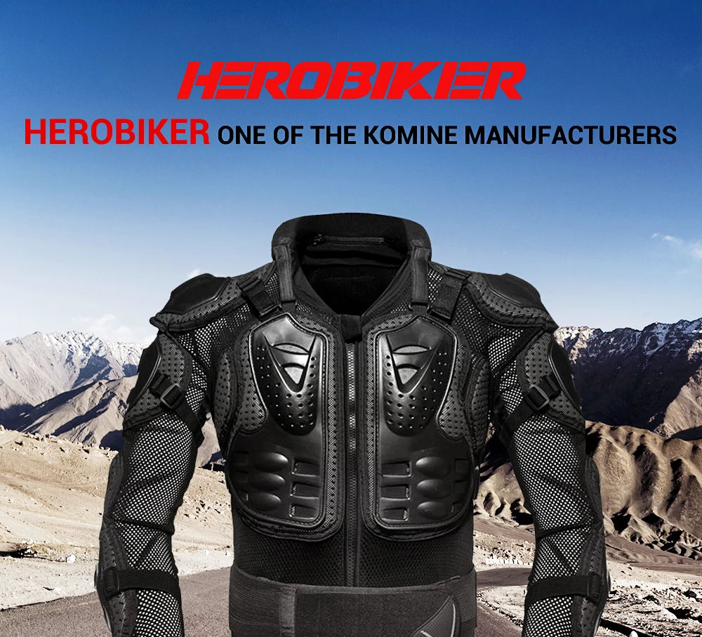 HEROBIKER, мотоциклетная броня, мотоциклетная броня, защита для мотогонок, защита для тела, куртка для мотокросса, защита для шеи