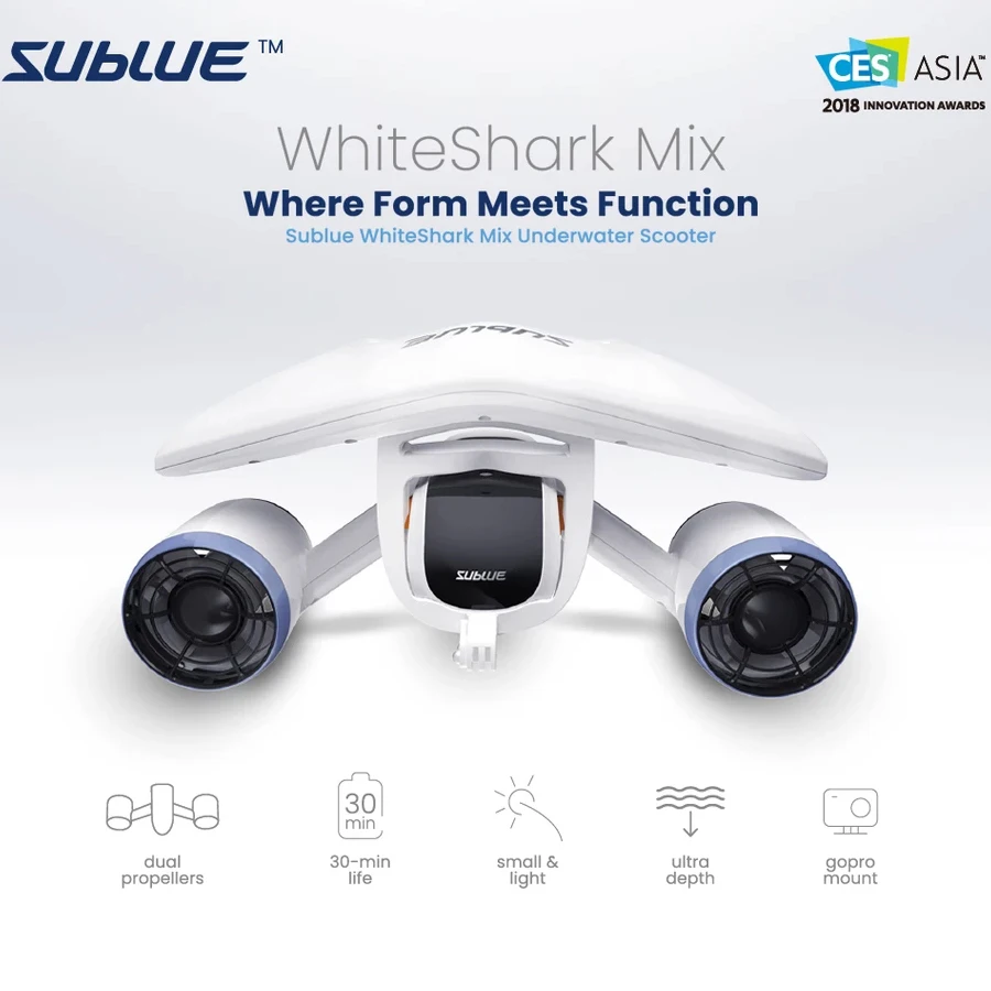 Sublue WhiteShark Mix подводный скутер для плавания, дайвинга, подводного плавания в воде