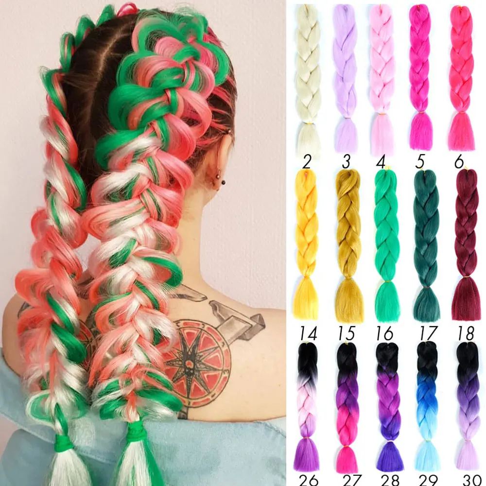 Prestretched Ombre Braiding Hair Extensions Pageup Afro Jumbo Braids Blue Expression Synthetic Hair Jumbo Braids Aliexpress