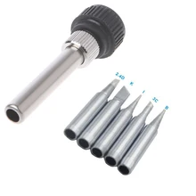 Lead-Free Black Metal Replacement Welding Head for Hakko 936/937/928 Station Welding Head Rework Tool Kits 6PCS Soldering Iron Tips Lead-Free Black Metal Replacement Welding Head for Hakko 936/937/928 Station Welding Head Rework Tool Kits 6PCS Soldering Iron Tips