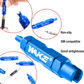 

WAKE Double-head Bicycle Wrench valve Core disassembly tool Multifunction Valve Core Removal Tool Wrench Disassembly
