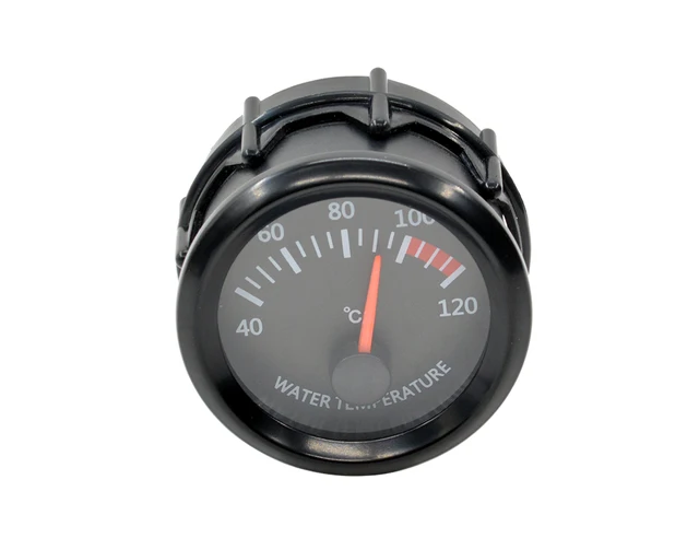 Jauge De Température D'eau Mécanique 12V - 52 Mm, Plage 38-104°C, éclairage Jaune, Pour Voiture