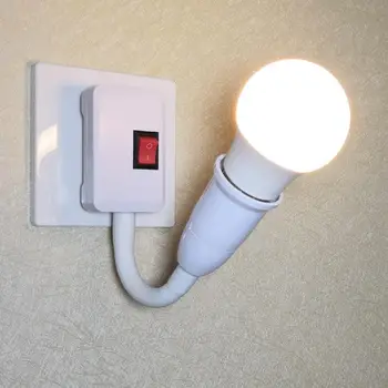 

HiMISS 220V Energy Saving Light Bulb Lamp Base Socket Switch Without Bulb 20CM Long