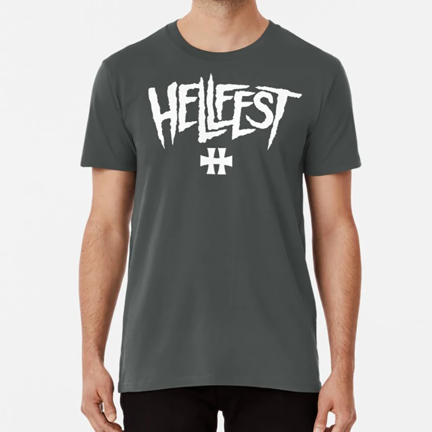 Футболка с логотипом рок-группы Hellfest #2 | Мужская одежда