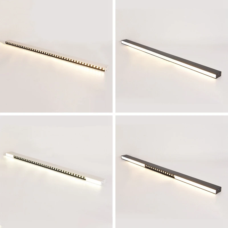 120cm Linear Bar Light LED Ceiling Lamp Surface Mounted Long Strip Grille Light Living Room Office Spotlight Floodlight 45W