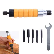 Wood Chisel Carving Tool Chuck Attachment For Electric Drill Flexible Shaft JDH99