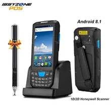 IssyzonePOS portable PDA Android 8.1 Terminal de position robuste 1D 2D lecteur de codes à barres WiFi 4G Bluetooth GPS PDA lecteur de codes à barres(China)