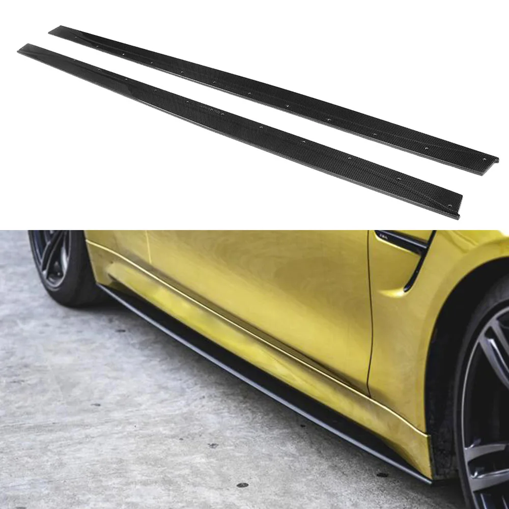 Car Side Skirts Extension Lip Aprons For Bmw F82 M4 Coupe 2 Door F80 M3 ...