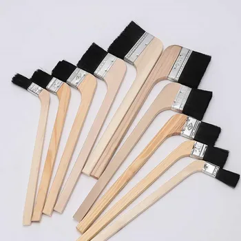 

Multifunctional boar bristle brush Barbecue BBQ oil acrylic paint brushes Chalk wax chip dust remover Home hand cleaning tool