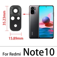 2 sztuk tylny obiektyw szklany obiektyw dla Xiaomi Redmi uwaga 8 Pro 7 9 9S 10 Pro 10s 8T 9A 9C / Mi uwaga 10 10T Pro Lite z klejem 4