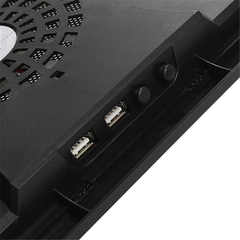 Кулер для ноутбука 2 usb-порта и пятискоростной вентилятор для регулировки охлаждения ноутбука Подставка для ноутбука 12-15,6 дюймов для ноутбука