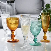 NEWYEARNEW многоцветные резные стеклянные бокалы для красного вина es чашки для свадебной вечеринки бокалы для шампанского бокалы для бара инструменты для дома