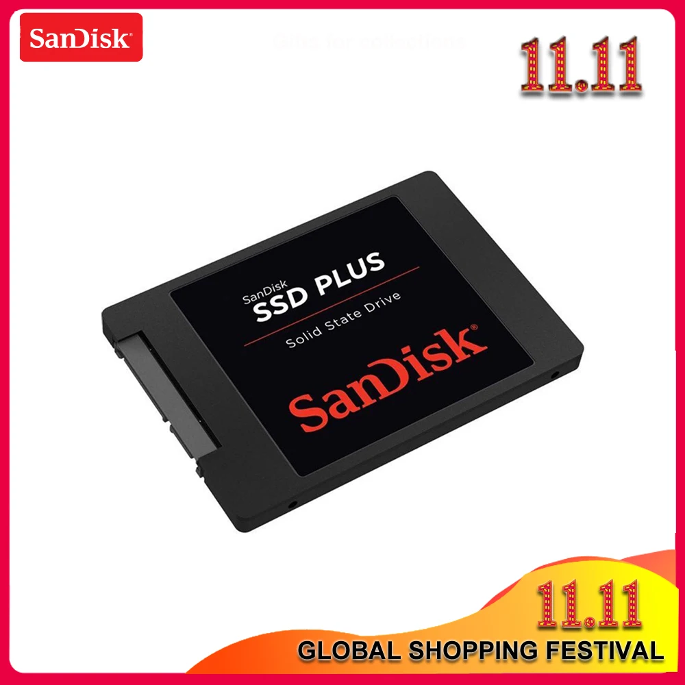 sandisk SSD PLUS 120 ГБ 480 ГБ SATA 3 2,5 дюйма Внутренний твердотельный накопитель HDD жесткий диск HD SSD ноутбук PC SSD 480 ГБ