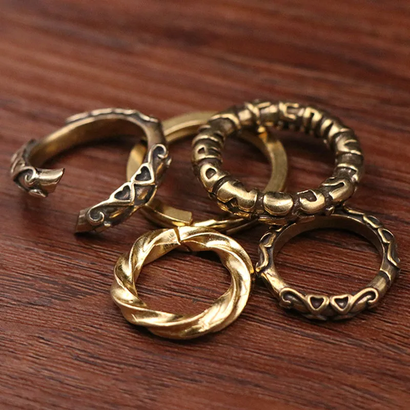 brass rings keychain (5)