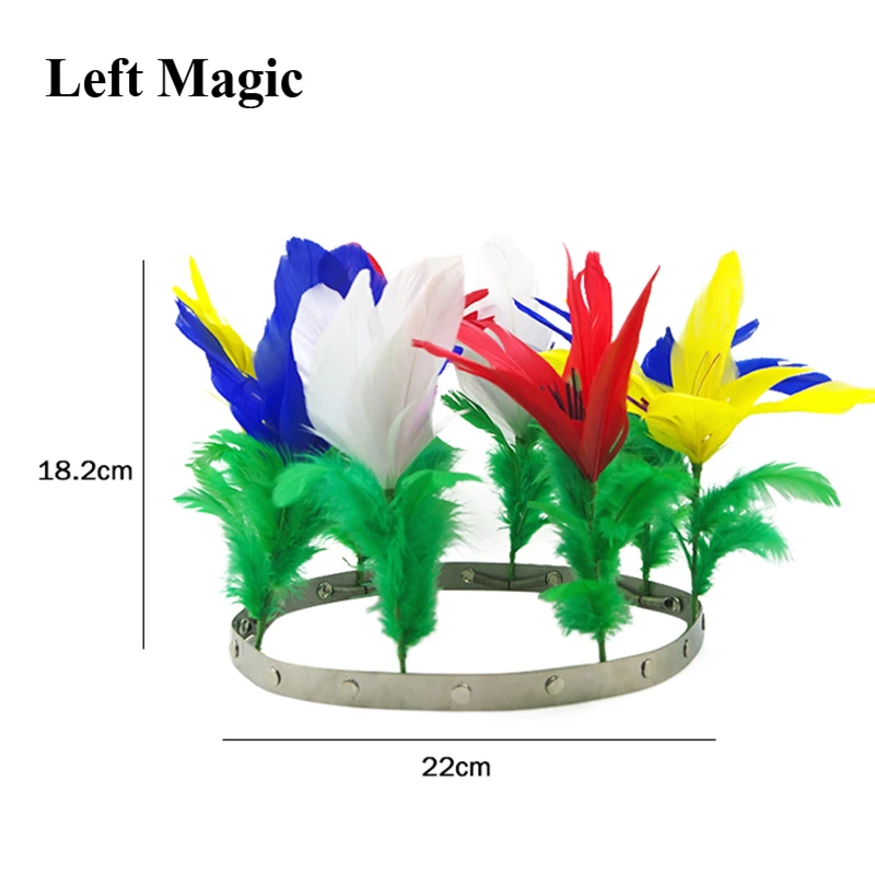 파이어 투 플라워 팬 스테이지 마술 트릭 환상, 멘탈리즘 슈퍼 이펙트, 마술사 비둘기 팬 소품 팬 미포함, 1 세트 (팬 없음)