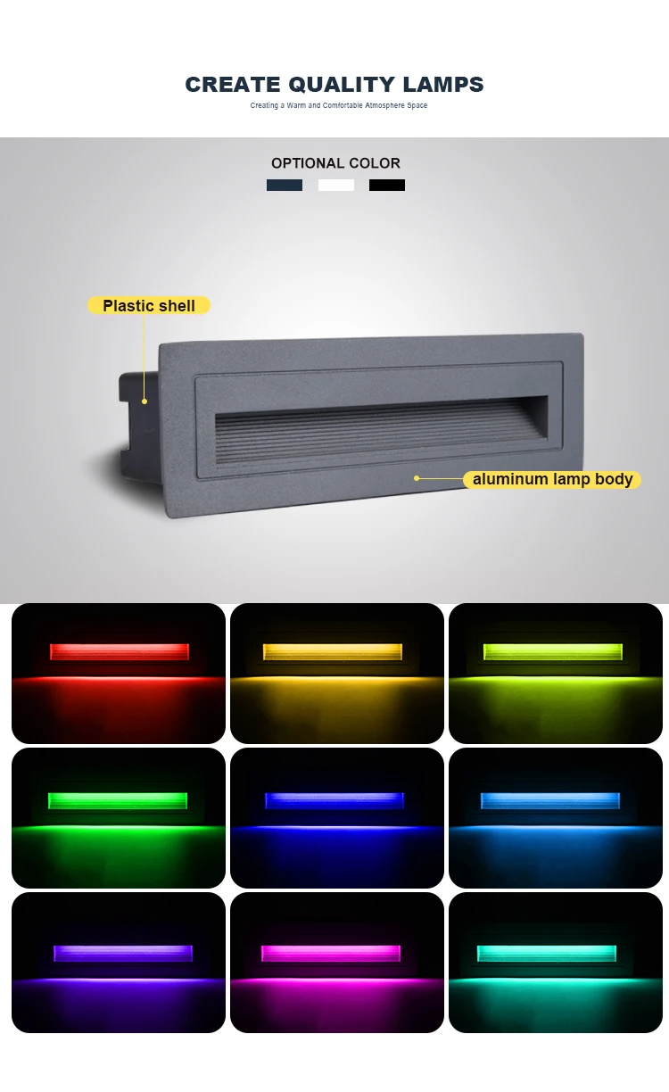 Горячая Распродажа подземный светильник RGB семь цветов автоматическое изменение