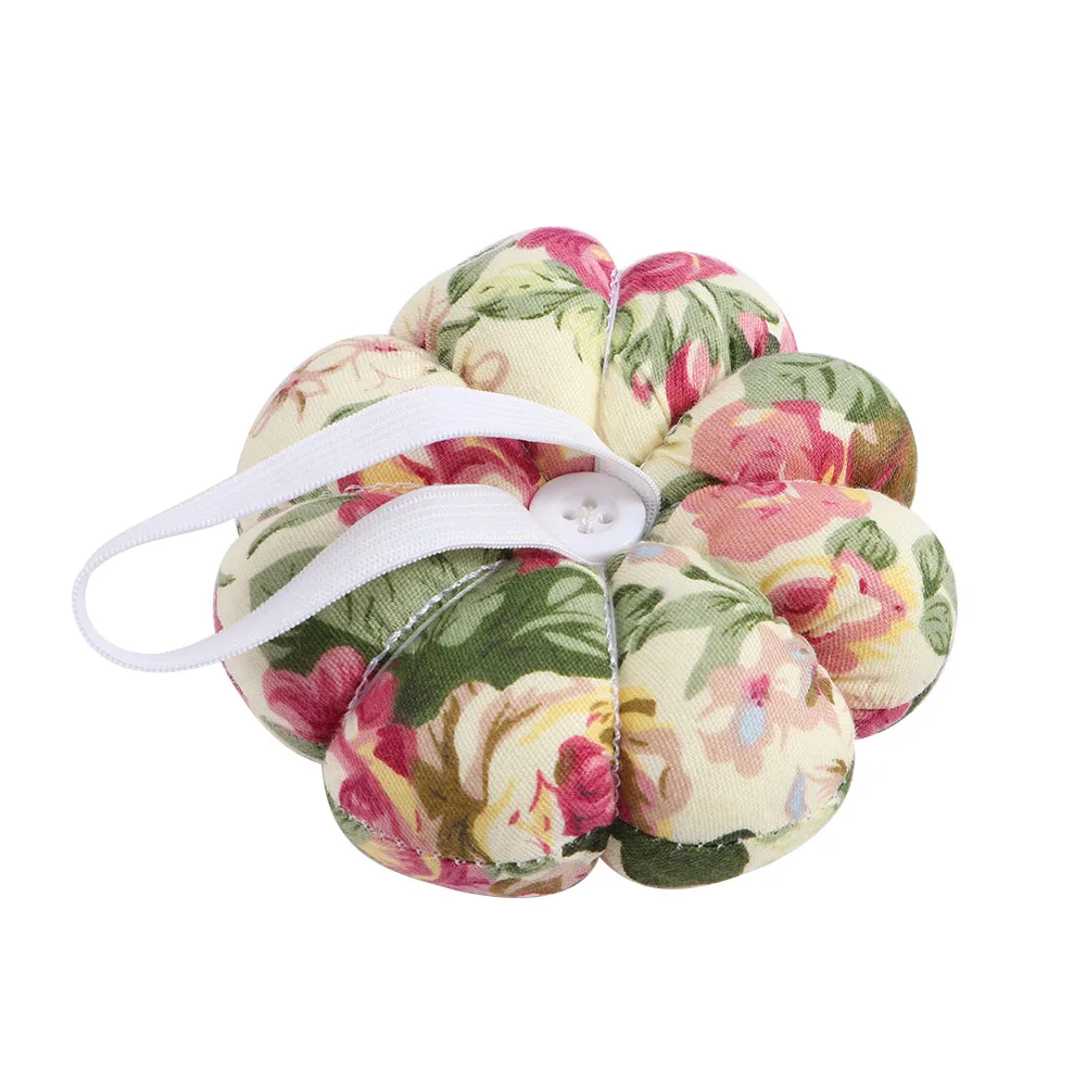 Красочные Folwer тыква в форме иглы булавка Подушка Pincushion ремешок на запястье