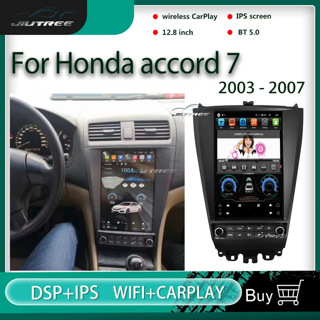 $502.64 Vertical Screen Android Car Radio For Honda accord 7 2003-2007 Car Multimedia Player 2 Din Autoradio CVD Stereo GPS Navigation