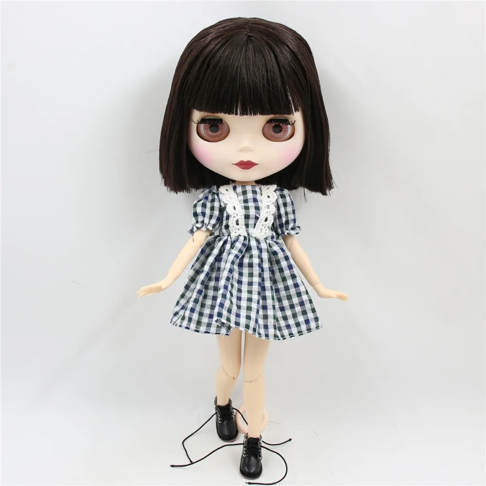 Lainey – Premium Custom Neo Blythe Doll with Brown Hair, White Skin & Matte Cute Face 2