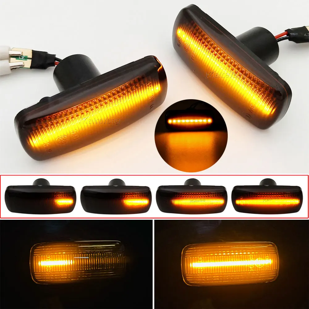 Led Dynamic Side Marker Turn Signal Flowing Flash Repeater Light For Chrysler 300 Sebring 200 Dodge Caliber Nitro Lancia Flavia |