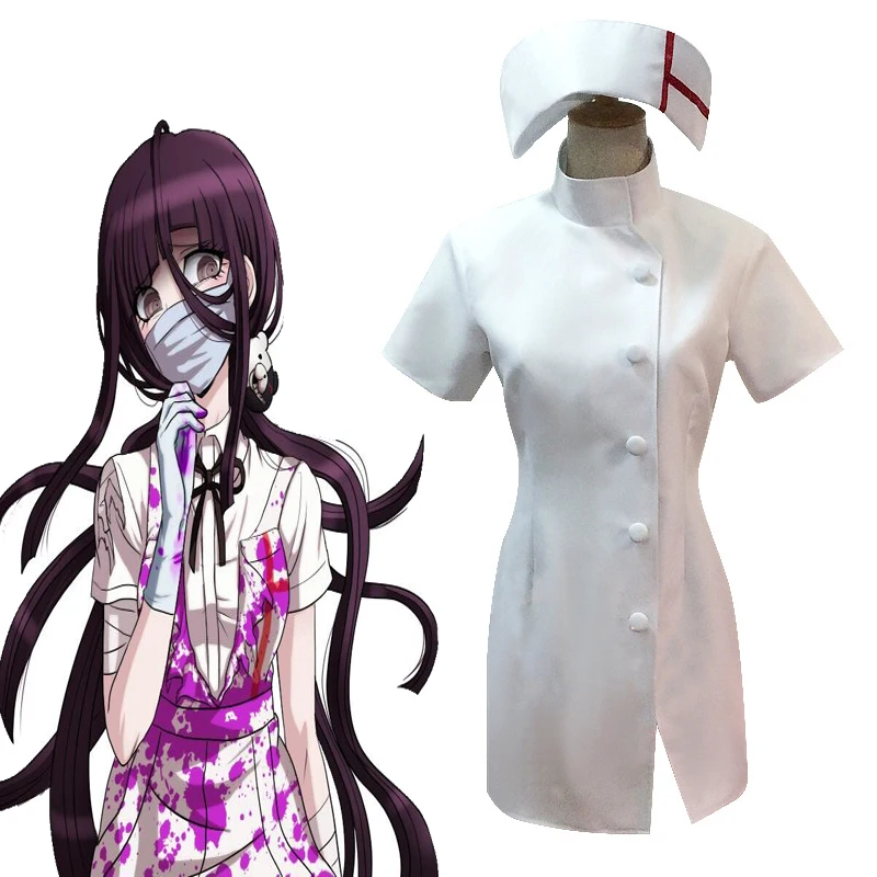 Danganronpa 3 Side Despair Mikan Tsumiki Sexy White Nurse Cosplay Costume Bandage Custom Made Halloween Costumes Free Shipping Anime Costumes Aliexpress