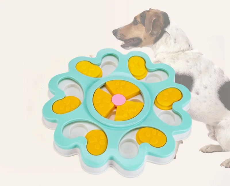 Pawstrip, развивающие игрушки для собак, цветочный дизайн, миска для собак с защитой от удушья, миска для щенков, дозатор для еды, игрушки для собак 25*3 см