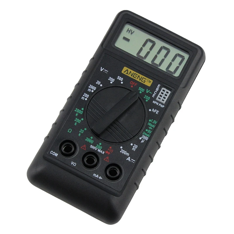 

Drop Shipping Extra Mini Digital Multimeter Overload Protect Voltage Ampere Ohm Meter DC AC