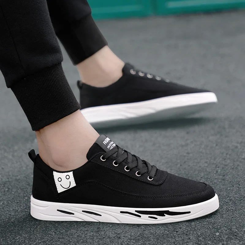 

2019 Versatile Canvas Shoes Men's Korean-style Trend Summer Breathable Sneakers Casual New Style MacBook Cloth Shoes Spring Fash