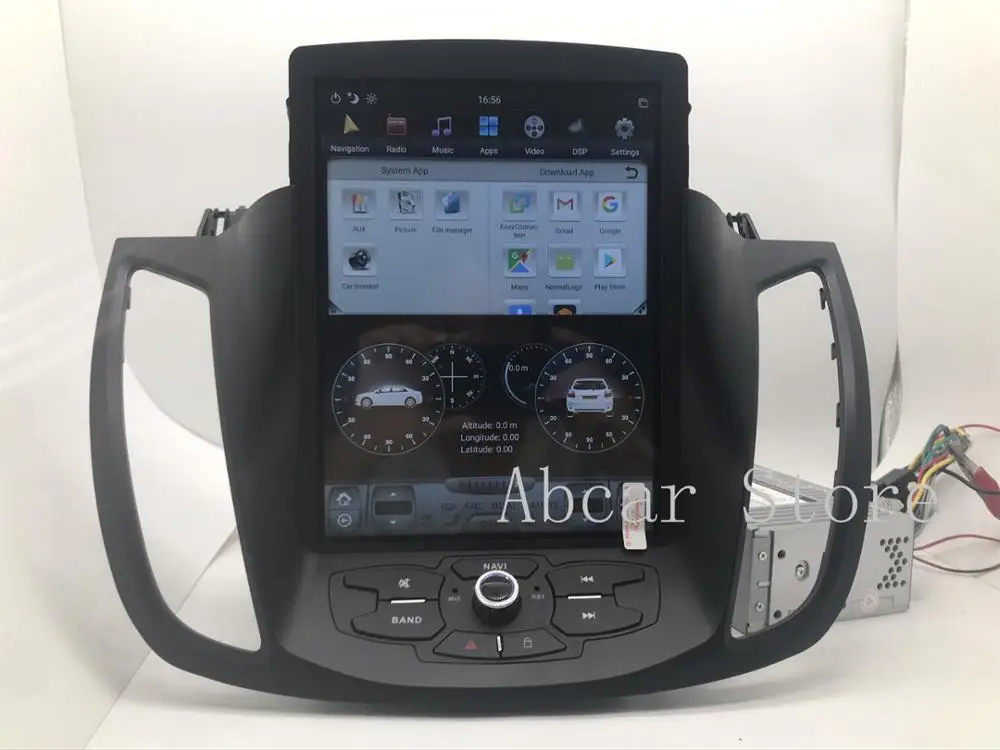 Автомобильный dvd плеер 10 4 дюйма в стиле Tesla Android 9 0 GPS навигация для FORD Kuga 2013 2020