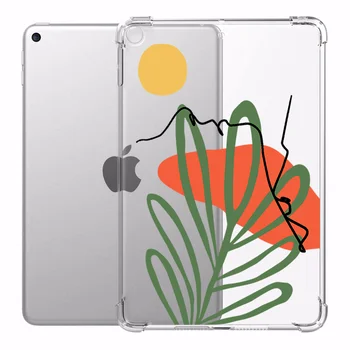 

Case for iPad 10.2 10.5in iPad Air 3 Leaves Cases Transparent Silicone Reinforced Corners Soft Cover for iPad Mini 1 2 3 4 5