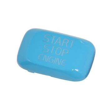 

Car Inside Engine Start Stop Button Decor Cover Trim Blue For Volvo V40 V60 S60 Interior Mouldings Accessories